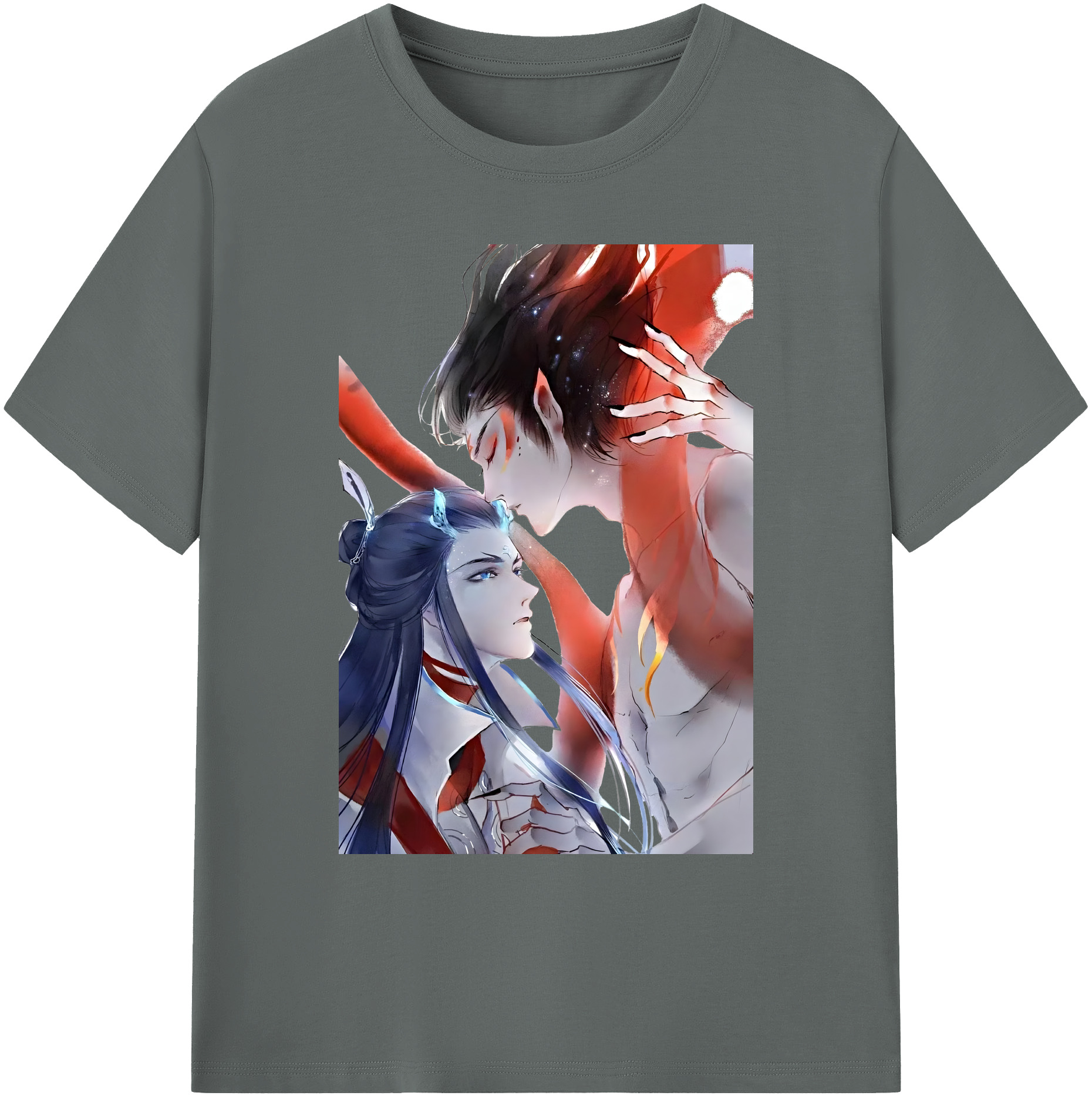 （画像用） Ne Zha 2 ナタ 魔童の大暴れ 綿100％ メンズ半袖Tシャツ｜肌触りやわらか＆通気性